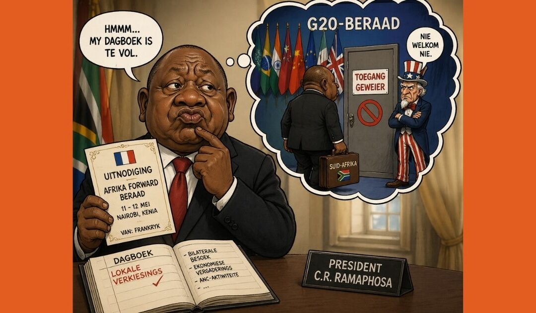 Ramaphosa wys Fankryk se uitnodiging na Afrika-beraad af
